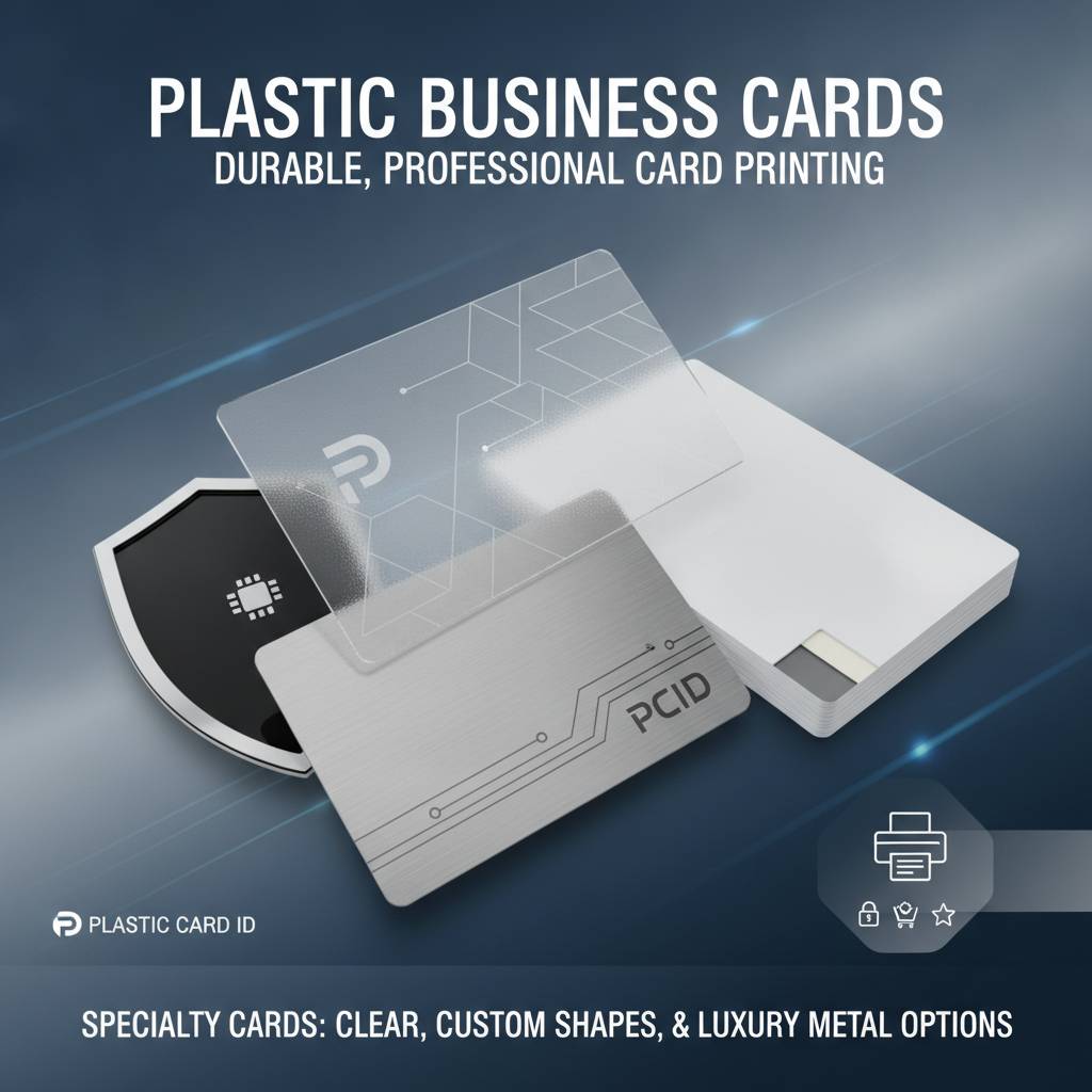 Specialty Cards: Clear, Custom Shapes, and Luxury Metal Options